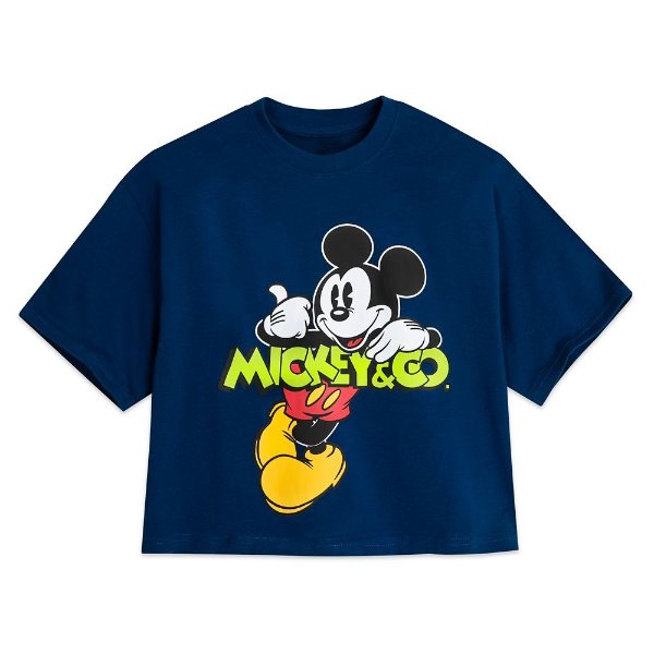 Mickey Mouse T-Shirt for Women – Mickey & Co. – Navy | shopDisney