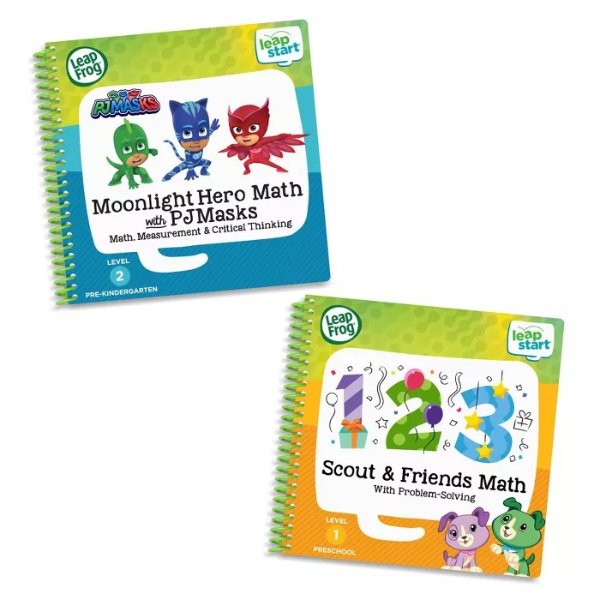 LeapStart 2 Book Combo Pack: Moonlight Hero Math with PJ Masks and Scout And Friends