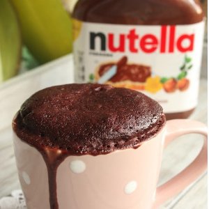 Nutella Chocolate Mug Cake