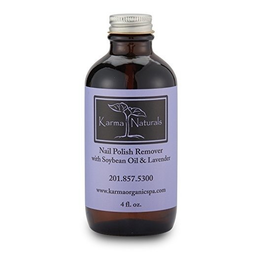 Karma Organic beauty natural Soybean Lavender Nail Polish Remover Nontoxic vegan cruelty free (4 fluid ounce)