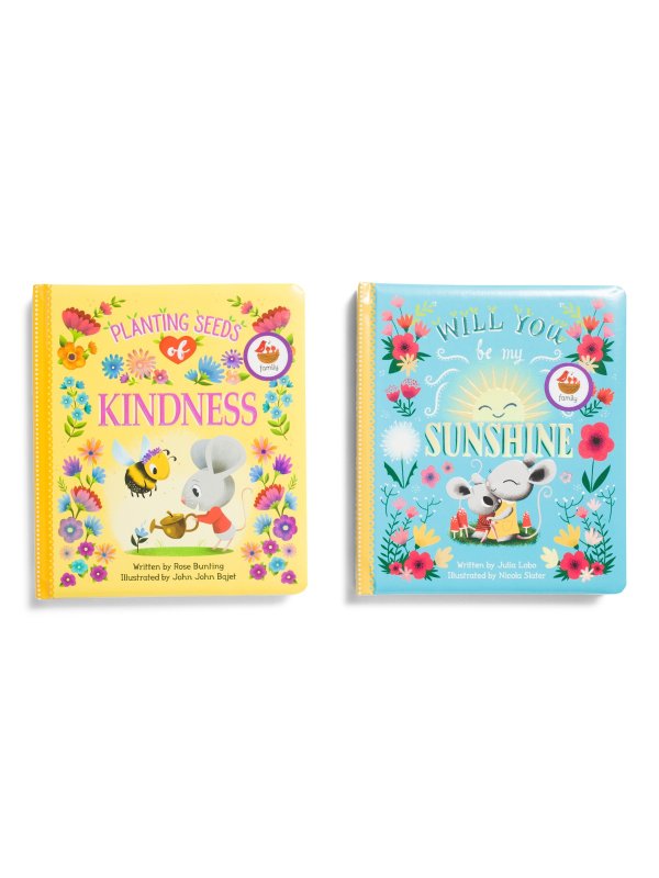2pk Sunshine & Planting Seeds Of Kindness Padded Books | Toys & Books | Marshalls