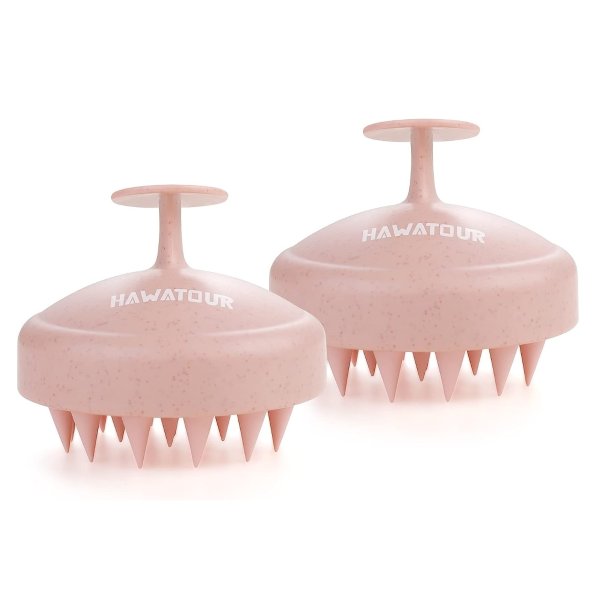 HAWATOUR Scalp Massager for Hair Growth, Soft Silicone Bristles