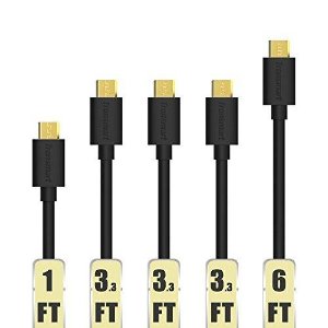 Tronsmart 20AWG Durable Charging Cable，5-Pack