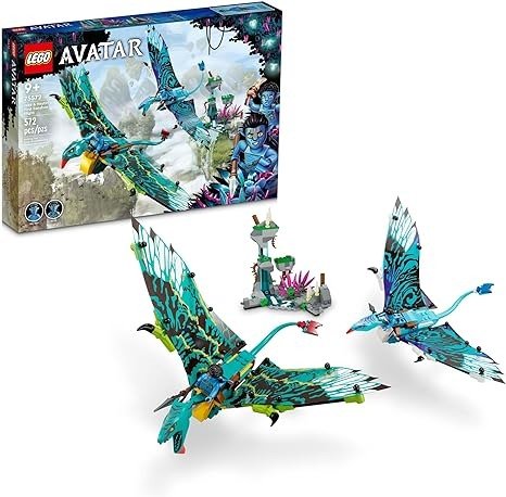 Avatar Jake & Neytiri’s First Banshee Flight 75572 Building Toy Set with 2 Minifigures for Kids, Boys, Girls Ages 9+ (572 Pieces)