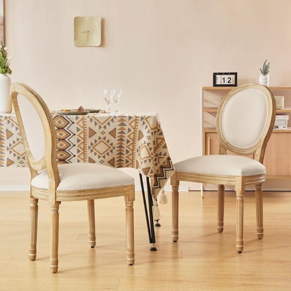 Amando King Louis Back Side Chair (Set of 2)