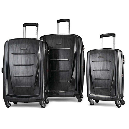 Winfield 2 Fashion Hardside 3 Piece Spinner Set - Brushed Anthracite