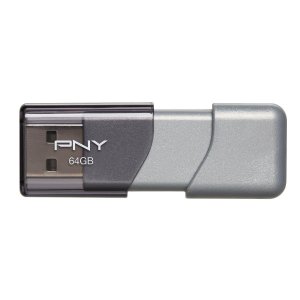 PNY Turbo 64GB USB 3.0 Flash Drive Model P-FD64GTBOP-GE 