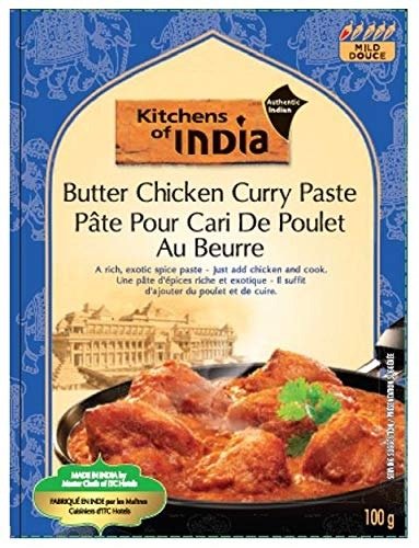 Paste, Butter Chicken Curry, 3.5-Ounces (Pack of 6)