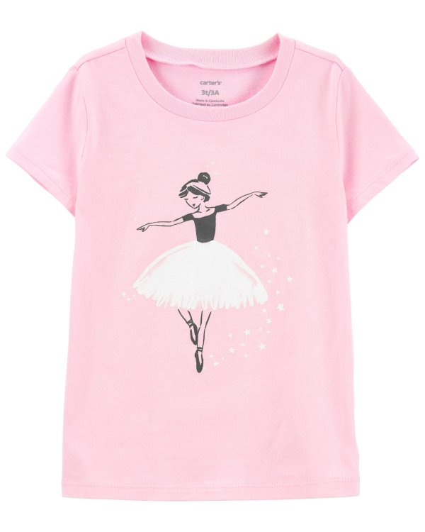 幼童芭蕾舞女孩T恤