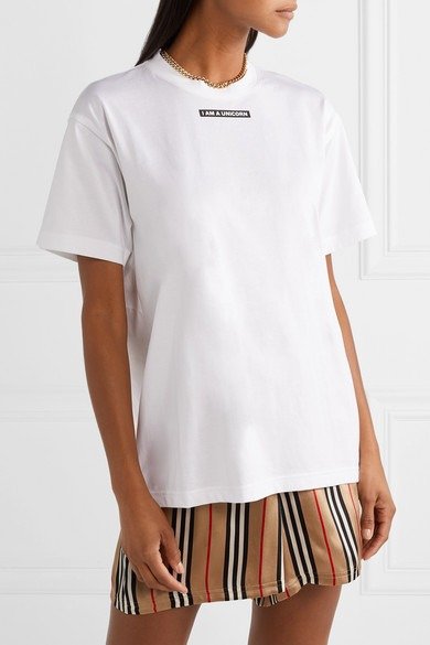 Oversized printed stretch-cotton jersey T-shirt