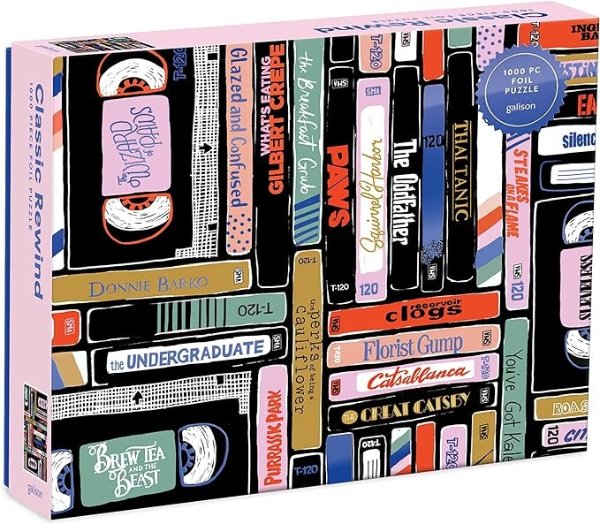 Classic Rewind 1000 Piece Foil Puzzle, Multicolor