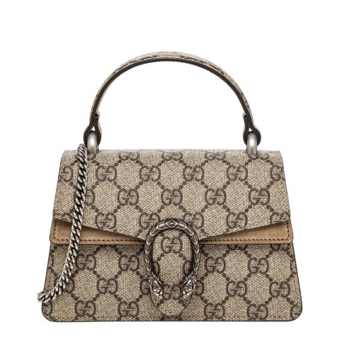 GucciDionysus Mini Canvas & Leather Top Handle Bag