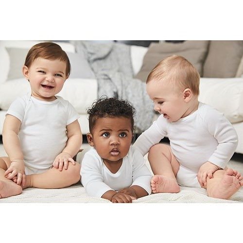 Baby Boys' or Baby Girls' 4-Pack Solid Bodysuits