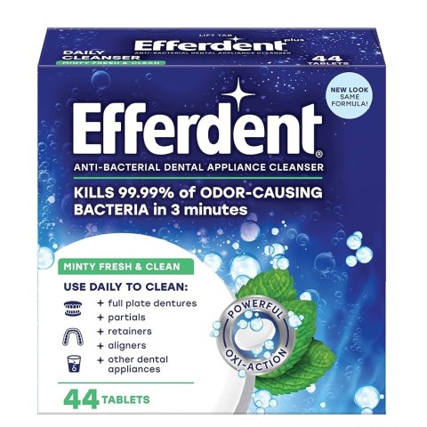 白菜价：Efferdent 假牙、牙套清洁片 126片 薄荷香款