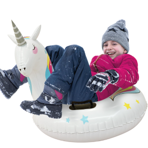 MinnARK Snow Tube - Inflatable Vinyl Tube for Sledding, Children's Snow Play