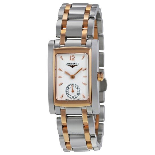 Dolce Vita White Dial Stainless Steel and 18kt Rose Gold Ladies Watch L55025187
