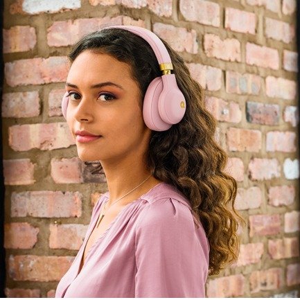 E55BT Quincy版 粉色高颜值无线蓝牙头戴式耳机