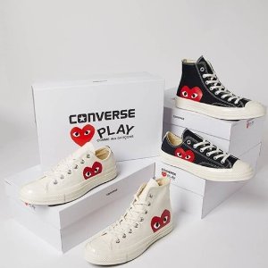 Comme des Garcons Play x Converse 帆布鞋正价收