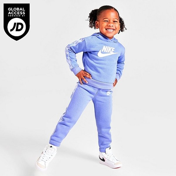 Girls' Toddler Nike HBR Futura Taped Fleece Hoodie and Jogger Pants Set