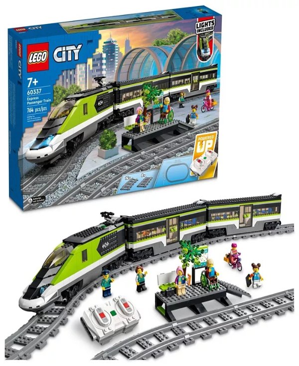 City Express Passenger Train 60337 Toy Building Set with 6 Minifigures