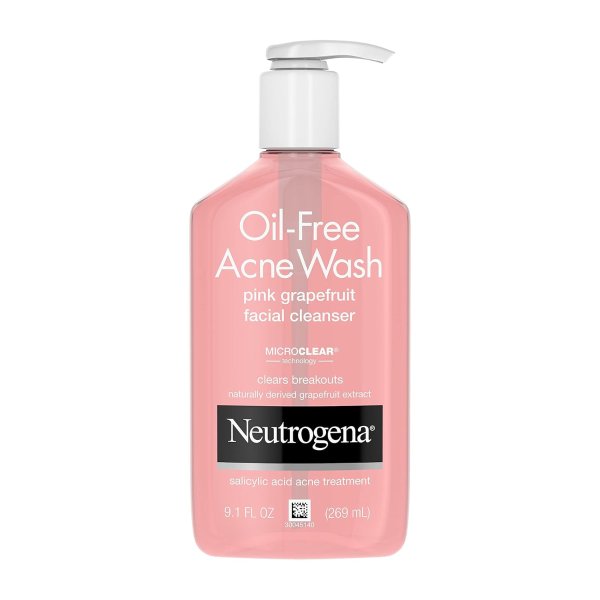 Oil-Free Salicylic Acid Pink Grapefruit Pore Cleansing Acne Wash