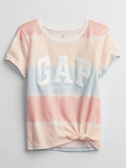 Kids Gap Logo Knot-Hem T-Shirt