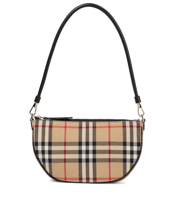 Olympia Pouch checked shoulder bag