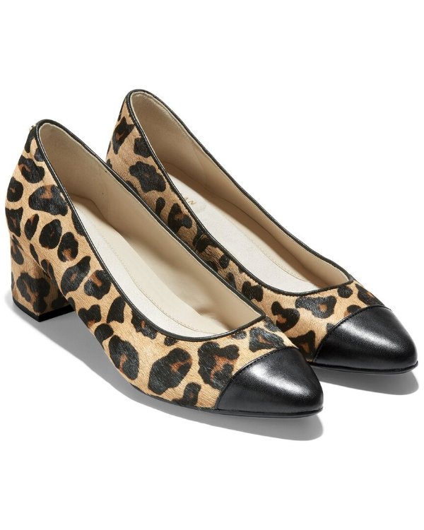 The Go-To Haircalf & Leather Pump