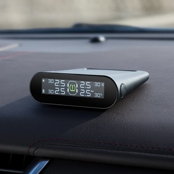 xiaomi 70 mai Minutes Dual Charging TPMS car Tire Pressure Monitor System app control with 4 Internal Sensor LCD Color Display