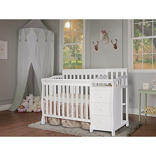 Jayden 4-in-1 Mini Convertible Crib And Changer, White