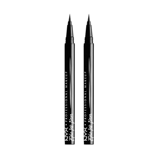 Epic Ink Liner, Waterproof Liquid Eyeliner - Black (Pack Of 2), Vegan Formula