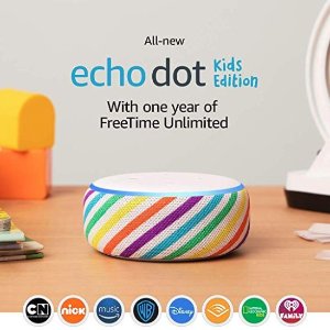 All-New Echo Dot Kids Edition, an Echo designed for kids, Rainbow
