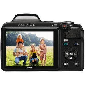 Nikon Coolpix L340 20.2 Mp Digital Camera Black (26484)