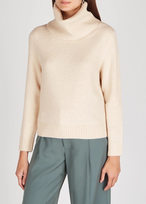 Prati cream wool and cashmere-blend jumper