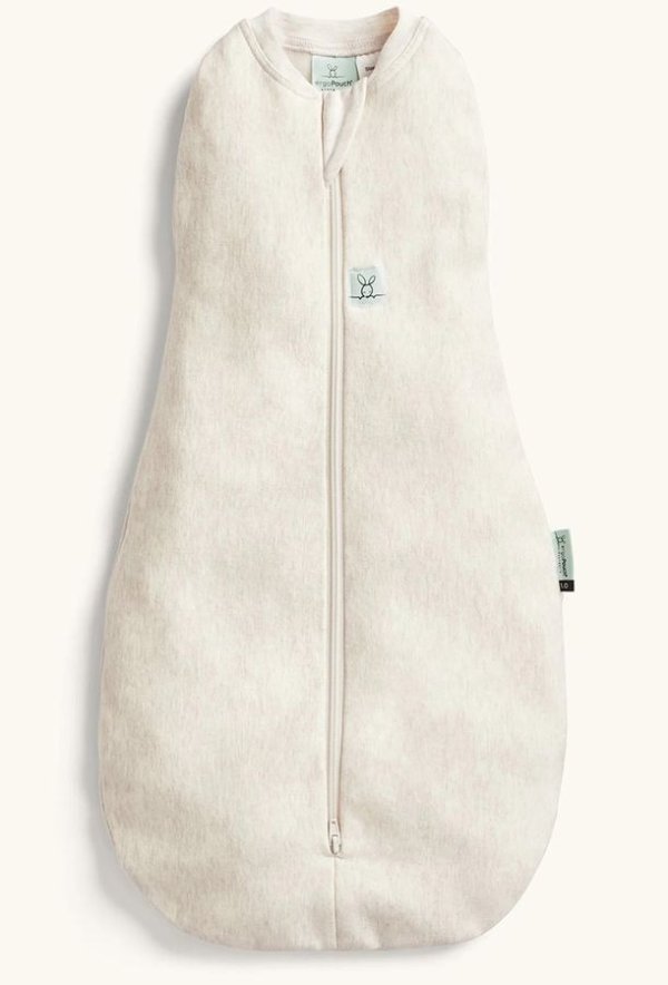 Cocoon Swaddle Sack 1.0 TOG - Oatmeal Marle, 3-6 Months