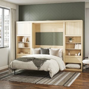 Overstock 卧室家具专场，木质床架$351