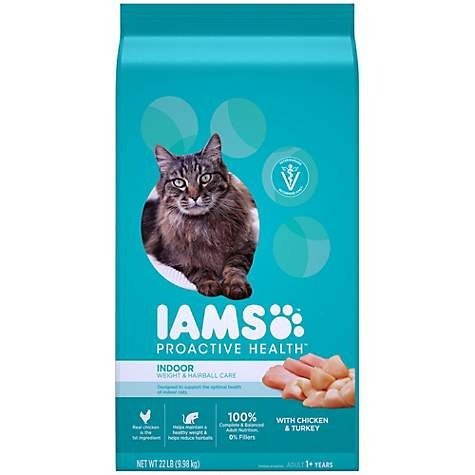 Proactive Health Indoor Weight & Hairball Control With Chicken, Turkey and Garden Greens Adult Dry Cat Food, 22 lbs. | Petco
