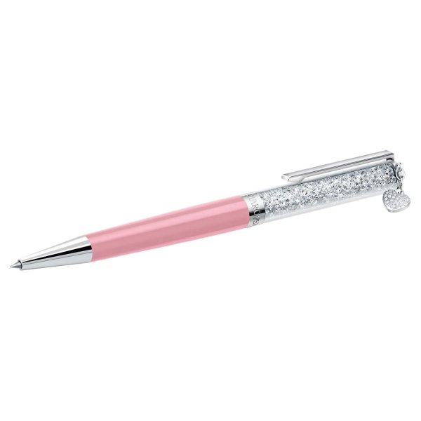 Crystalline Heart Ballpoint Pen, Pink by SWAROVSKI