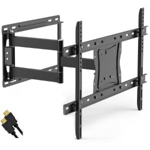 Full Motion Articulating Tilt/Swivel Universal Wall Mount Kit for 19" to 84" TVs with HDMI Cable (ONA16TM014E))