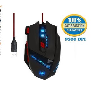 Kingtop Wired Ergonomic LED Gaming Mouse @ Amazon.com