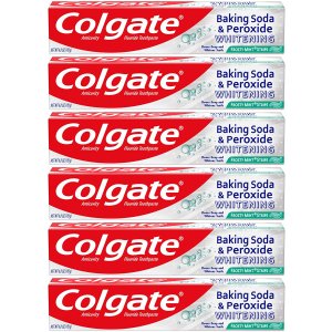 Colgate Baking Soda and Peroxide Whitening Toothpaste Frosty Mint  (6 Pack)