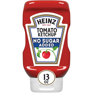 Heinz Tomato Ketchup with No Sugar Added (6 ct Pack, 13 oz Bottles)