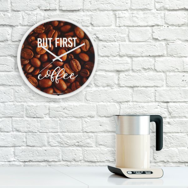 Mainstays 11.5" Coffee Wall Clock