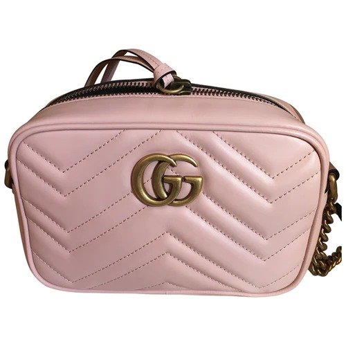 GG Marmont 粉色单肩包