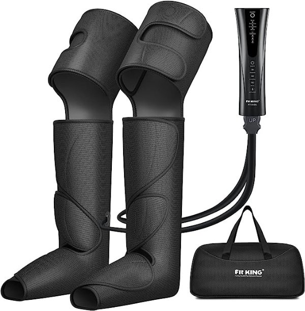 KING Foot and Leg Massager for Circulation and Relaxation with Hand-held Controller 3 Modes 3 Intensities FT-012A
