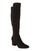 Black Lecture Knee-High Boots