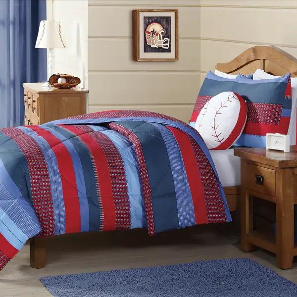 My World Sebastian Stripe 3-piece Comforter Set - Twin