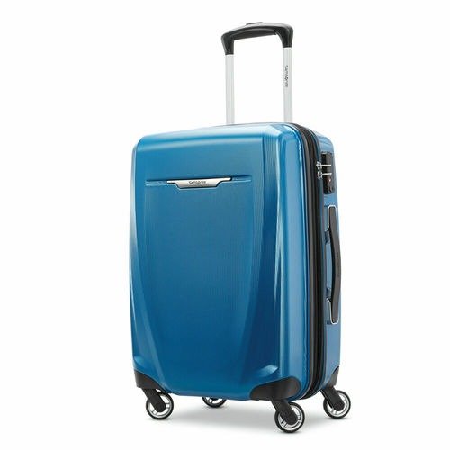 Winfield 3 DLX Spinner 71/25 Checked Luggage - (Blue) - (120753-1112)
