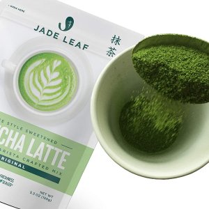 限今天：Jade Leaf 有机抹茶拿铁粉 150g  可冲泡约15杯