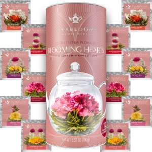 Today Only: Teabloom Heart-Shaped Flowering Teas – 12 Assorted Blooming Tea Flowers